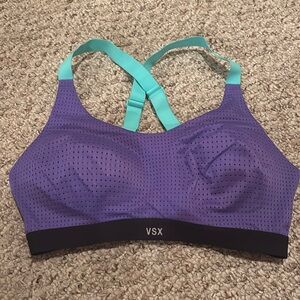 Purple women’s sports bra pink